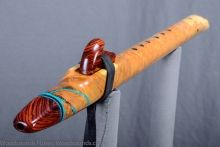 Brown Mallee Burl Native American Flute, Minor, Mid A-4, #L20A (1)